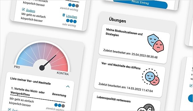 Screenshot zum Programm-Schritt: Übungen
